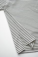 画像14: FLISTFIA (フリストフィア) 1/2 Sleeve Side Slit T-Shirts [WHITE/BLACK] (14)