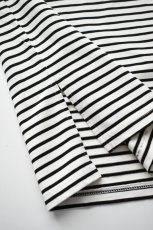 画像15: FLISTFIA (フリストフィア) 1/2 Sleeve Side Slit T-Shirts [WHITE/BLACK] (15)