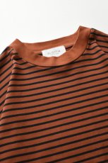 画像10: FLISTFIA (フリストフィア) 1/2 Sleeve Side Slit T-Shirts [CAMEL/BLACK] (10)