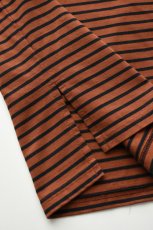 画像15: FLISTFIA (フリストフィア) 1/2 Sleeve Side Slit T-Shirts [CAMEL/BLACK] (15)