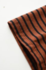 画像12: FLISTFIA (フリストフィア) 1/2 Sleeve Side Slit T-Shirts [CAMEL/BLACK] (12)