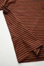 画像14: FLISTFIA (フリストフィア) 1/2 Sleeve Side Slit T-Shirts [CAMEL/BLACK] (14)