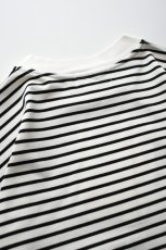 画像17: FLISTFIA (フリストフィア) 1/2 Sleeve Side Slit T-Shirts [WHITE/BLACK] (17)