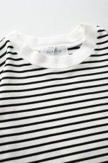 画像10: FLISTFIA (フリストフィア) 1/2 Sleeve Side Slit T-Shirts [WHITE/BLACK] (10)