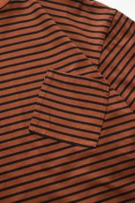 画像13: FLISTFIA (フリストフィア) 1/2 Sleeve Side Slit T-Shirts [CAMEL/BLACK] (13)