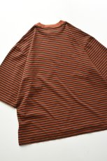 画像16: FLISTFIA (フリストフィア) 1/2 Sleeve Side Slit T-Shirts [CAMEL/BLACK] (16)