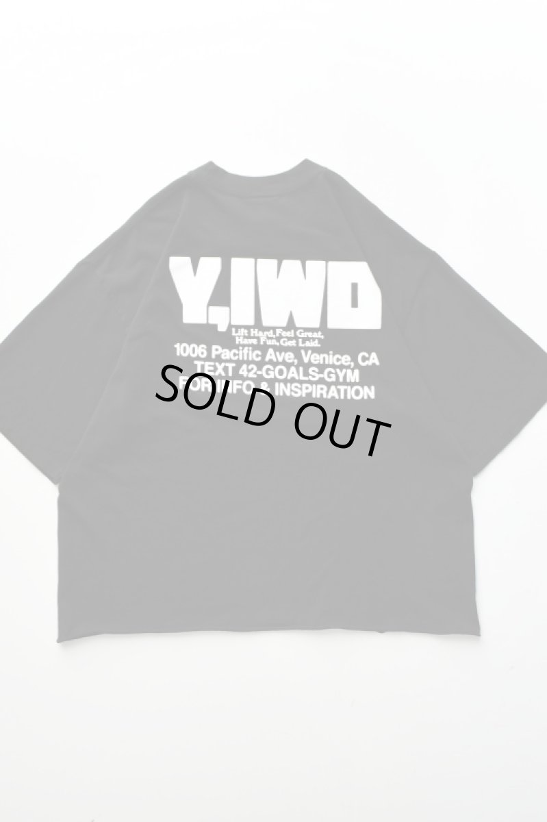 画像17: Y,IWO (ヤーアイワークアウト) Hardwear Crop Tee [BLACK/WHITE] (17)