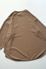 画像15: AXESQUIN -modified- (アクシーズクインモディファイド) QD ECO WAFFLE FOOTBALL TEE [MOCHA] (15)