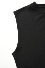 画像11: AXESQUIN -modified- (アクシーズクインモディファイド) QD ECO WAFFLE SLEEVELESS TEE [BLACK] (11)