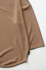 画像13: AXESQUIN -modified- (アクシーズクインモディファイド) QD ECO WAFFLE FOOTBALL TEE [MOCHA] (13)