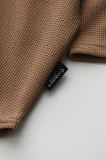 画像14: AXESQUIN -modified- (アクシーズクインモディファイド) QD ECO WAFFLE FOOTBALL TEE [MOCHA] (14)