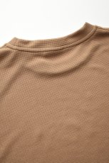 画像16: AXESQUIN -modified- (アクシーズクインモディファイド) QD ECO WAFFLE SLEEVELESS TEE [MOCHA] (16)