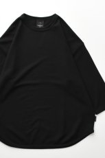 画像1: AXESQUIN -modified- (アクシーズクインモディファイド) QD ECO WAFFLE FOOTBALL TEE [BLACK] (1)