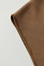 画像12: AXESQUIN -modified- (アクシーズクインモディファイド) QD ECO WAFFLE SLEEVELESS TEE [MOCHA] (12)