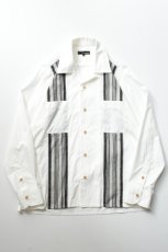 画像2: MOJITO (モヒート) ABSHINTH SHIRT Bar.2.0 Dobbie Stripe [WHITE] (2)