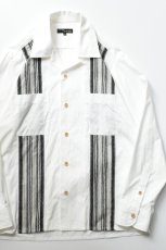 画像1: MOJITO (モヒート) ABSHINTH SHIRT Bar.2.0 Dobbie Stripe [WHITE] (1)