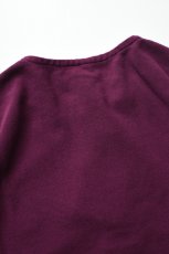 画像16: SCYE BASICS (サイベーシックス) Cotton Pique Henley Neck Shirt [BURGUNDY] (16)