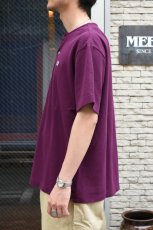 画像8: SCYE BASICS (サイベーシックス) Cotton Pique Henley Neck Shirt [BURGUNDY] (8)