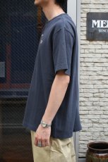 画像8: SCYE BASICS (サイベーシックス) Cotton Pique Henley Neck Shirt [DARK GREY] (8)