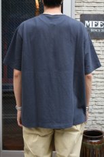 画像9: SCYE BASICS (サイベーシックス) Cotton Pique Henley Neck Shirt [DARK GREY] (9)