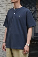 画像3: SCYE BASICS (サイベーシックス) Cotton Pique Henley Neck Shirt [DARK GREY] (3)