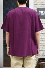 画像9: SCYE BASICS (サイベーシックス) Cotton Pique Henley Neck Shirt [BURGUNDY] (9)