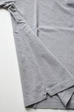 画像14: SCYE BASICS (サイベーシックス) Cotton Pique Polo Shirt [GREY] (14)