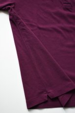 画像14: SCYE BASICS (サイベーシックス) Cotton Pique Henley Neck Shirt [BURGUNDY] (14)