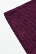 画像12: SCYE BASICS (サイベーシックス) Cotton Pique Henley Neck Shirt [BURGUNDY] (12)