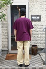 画像6: SCYE BASICS (サイベーシックス) Cotton Pique Henley Neck Shirt [BURGUNDY] (6)