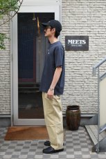 画像5: SCYE BASICS (サイベーシックス) Cotton Pique Henley Neck Shirt [DARK GREY] (5)