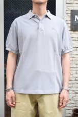 画像7: SCYE BASICS (サイベーシックス) Cotton Pique Polo Shirt [GREY] (7)