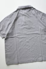 画像15: SCYE BASICS (サイベーシックス) Cotton Pique Polo Shirt [GREY] (15)