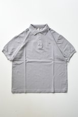 画像2: SCYE BASICS (サイベーシックス) Cotton Pique Polo Shirt [GREY] (2)