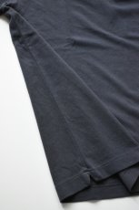 画像14: SCYE BASICS (サイベーシックス) Cotton Pique Henley Neck Shirt [DARK GREY] (14)