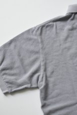 画像17: SCYE BASICS (サイベーシックス) Cotton Pique Polo Shirt [GREY] (17)