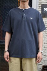 画像7: SCYE BASICS (サイベーシックス) Cotton Pique Henley Neck Shirt [DARK GREY] (7)