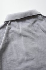 画像16: SCYE BASICS (サイベーシックス) Cotton Pique Polo Shirt [GREY] (16)
