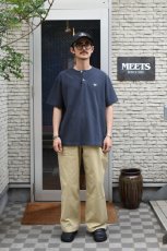 画像4: SCYE BASICS (サイベーシックス) Cotton Pique Henley Neck Shirt [DARK GREY] (4)