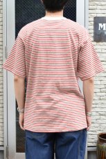 画像9: Behind The River (ビハインドザリバー) Gordie S/S Border Tee [RED/ACE] (9)