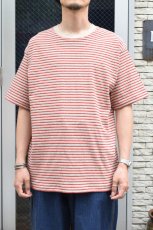 画像7: Behind The River (ビハインドザリバー) Gordie S/S Border Tee [RED/ACE] (7)