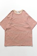 画像2: Behind The River (ビハインドザリバー) Gordie S/S Border Tee [RED/ACE] (2)