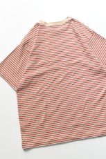 画像15: Behind The River (ビハインドザリバー) Gordie S/S Border Tee [RED/ACE] (15)