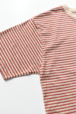 画像11: Behind The River (ビハインドザリバー) Gordie S/S Border Tee [RED/ACE] (11)