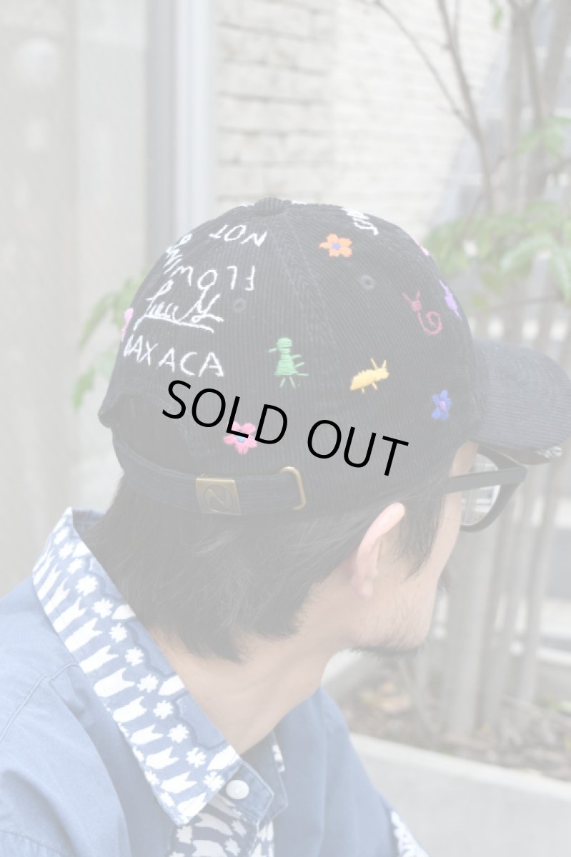 画像9: Behind The River (ビハインドザリバー) BTR×Lucy OAXACA Animalitos Corduroy Cap [BLACK] (9)