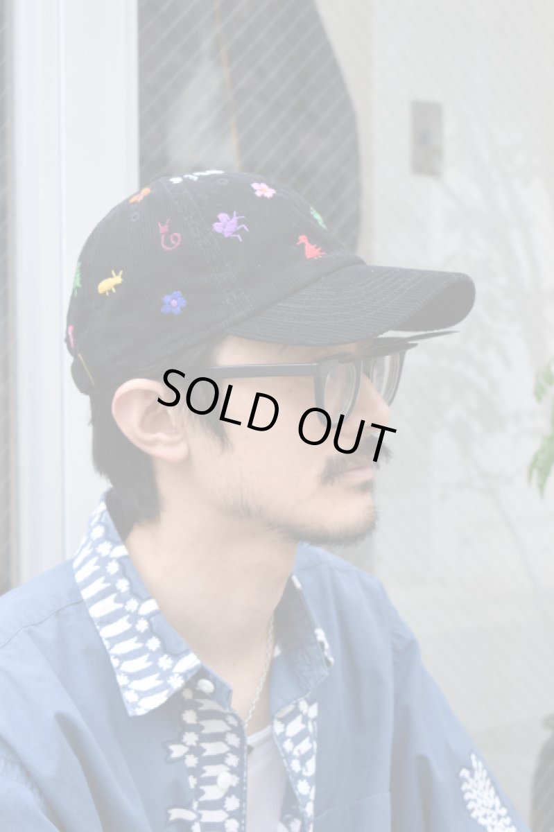 画像8: Behind The River (ビハインドザリバー) BTR×Lucy OAXACA Animalitos Corduroy Cap [BLACK] (8)