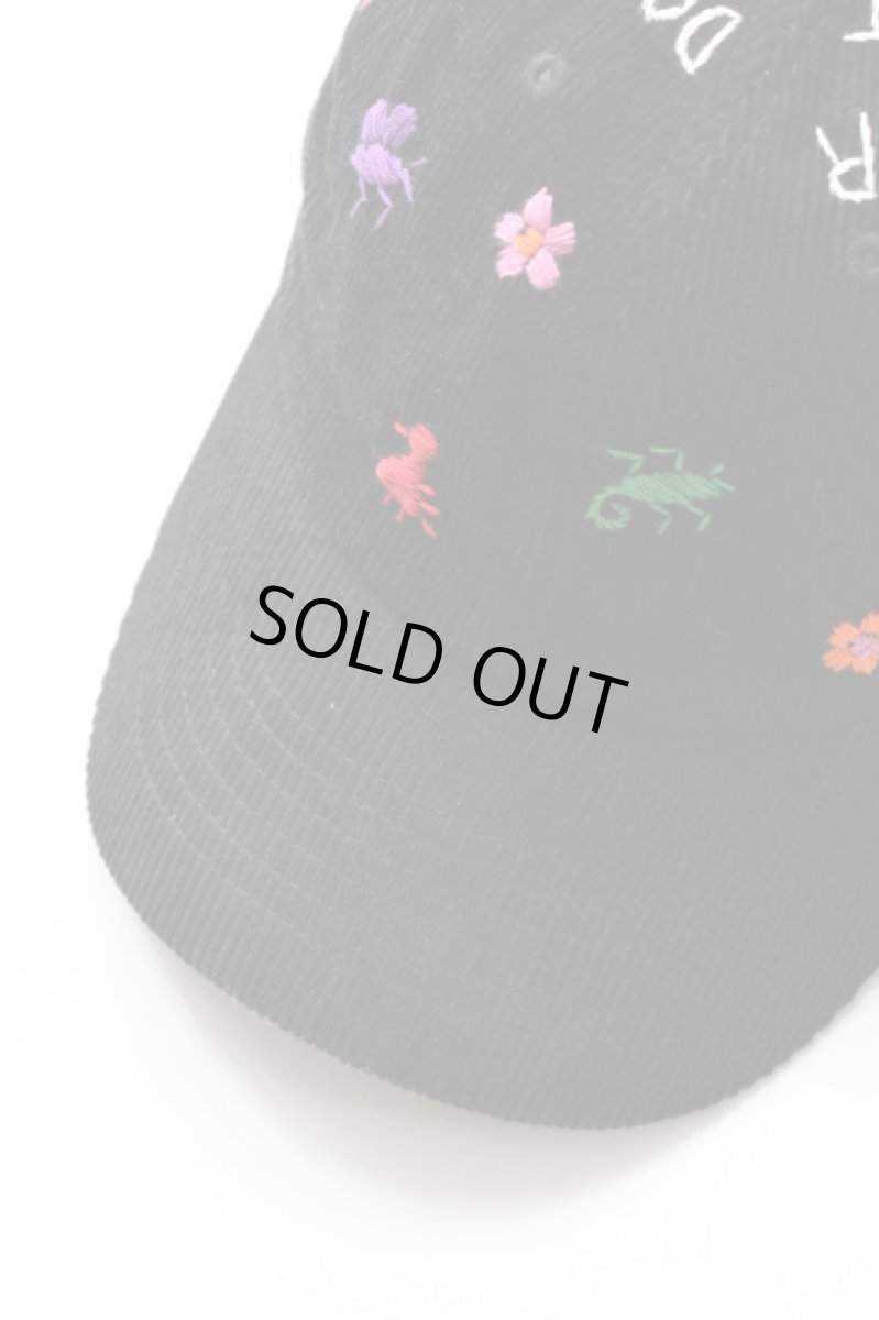 画像2: Behind The River (ビハインドザリバー) BTR×Lucy OAXACA Animalitos Corduroy Cap [BLACK] (2)