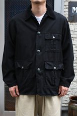 画像7: Behind The River (ビハインドザリバー) "Black Beauty Vintage" Black Over Dye Ted Williams Hunting Jacket (7)