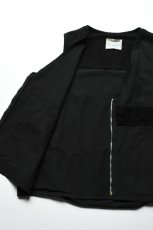 画像17: Behind The River (ビハインドザリバー) "Black Beauty Vintage" Black Over Dye Western Field Hunting Vest (17)