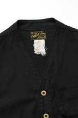 画像2: 【For WOMEN】Behind The River (ビハインドザリバー) "Black Beauty Vintage" Black Over Dye Sterling J.C.Penney Hunting Vest (2)
